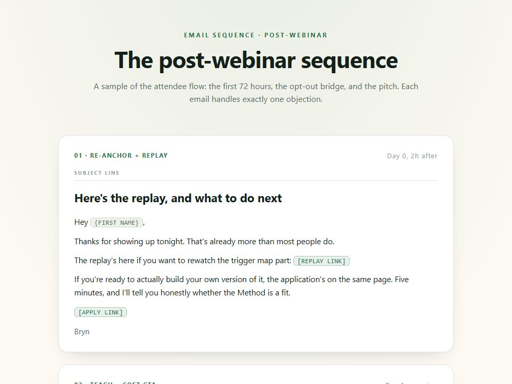 Post-webinar preview